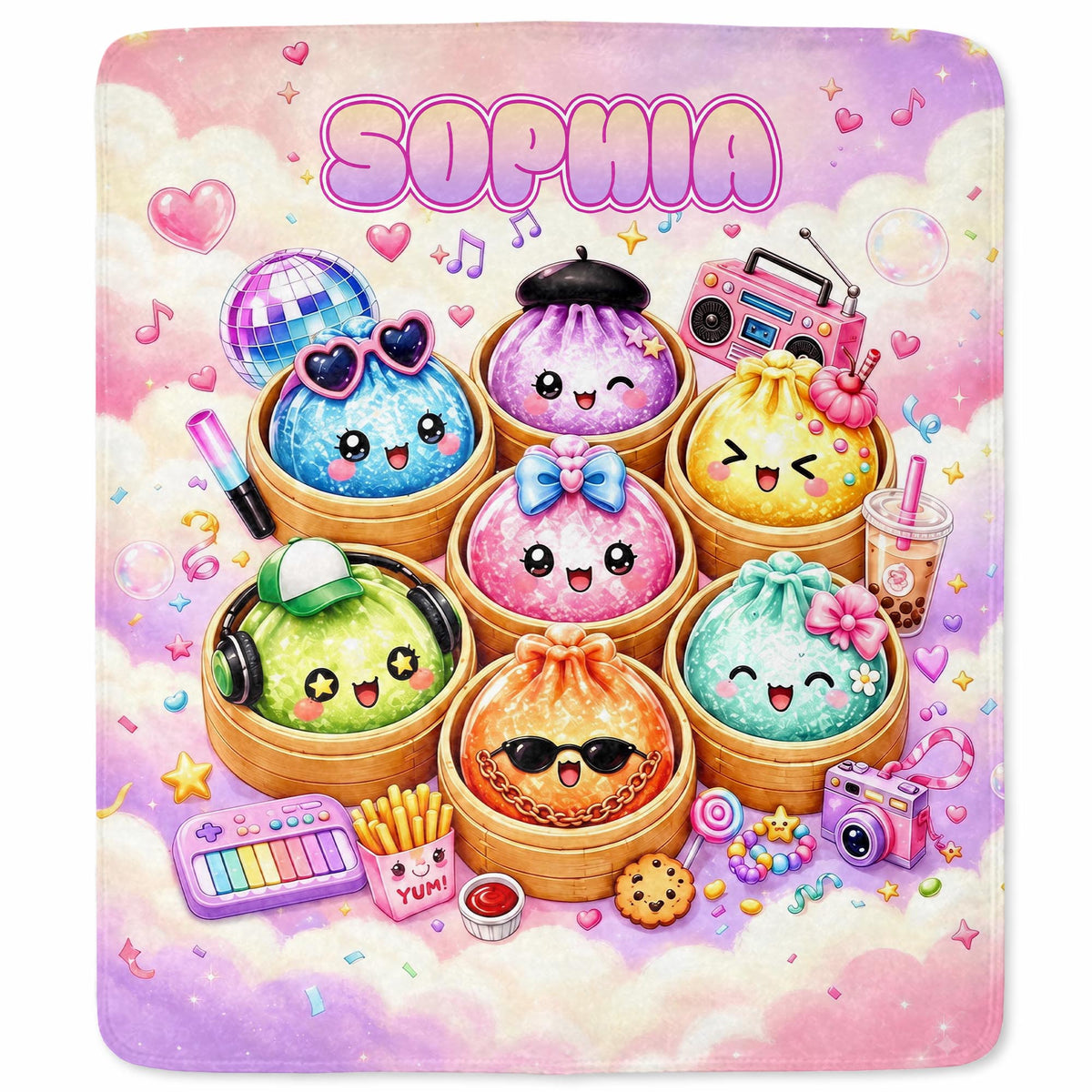 In My Dumpling Era - Personalized Custom Blanket - KID926_BLK