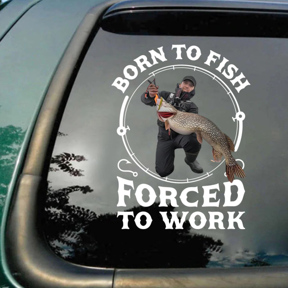 Life Is Better on the Water – Personalized Fishing Photo Car Decal, Funny Custom Gift for Anglers