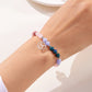 12 Zodiaksten Armband med Stenpärlor och Astrologiskt Charm