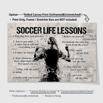 Celebrate Soccer Journeys‑Custom Personalized Soccer Poster Print