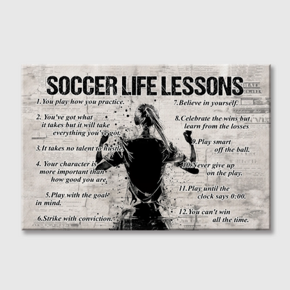 Celebrate Soccer Journeys‑Custom Personalized Soccer Poster Print