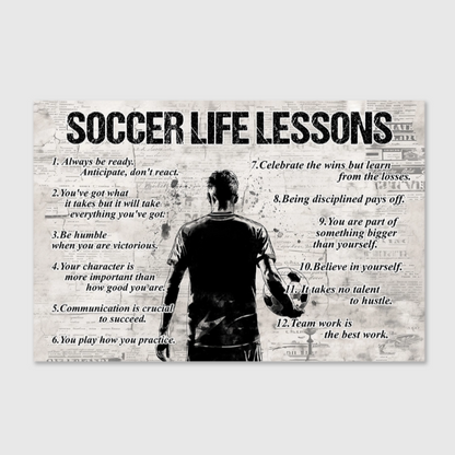 Celebrate Soccer Journeys‑Custom Personalized Soccer Poster Print