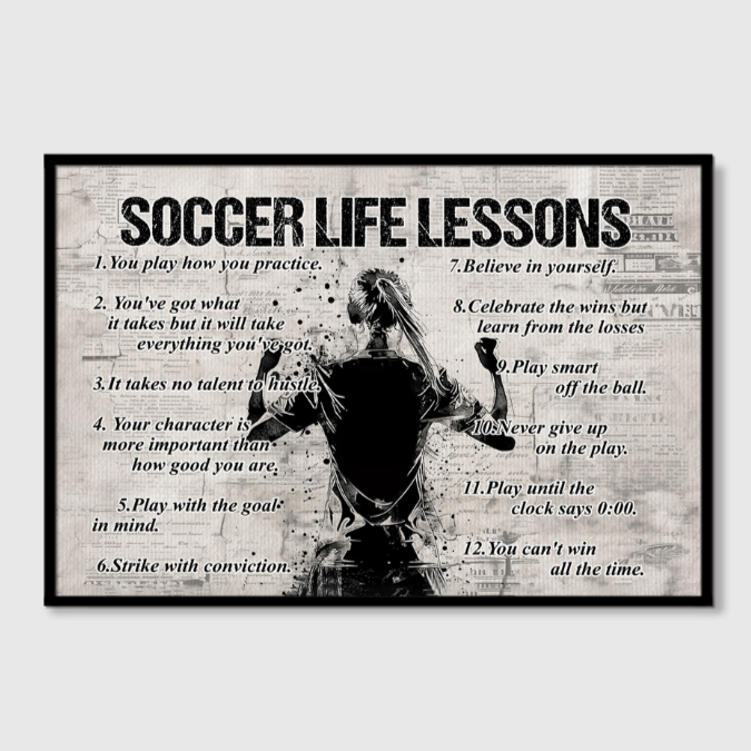 Celebrate Soccer Journeys‑Custom Personalized Soccer Poster Print