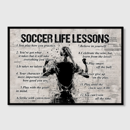 Celebrate Soccer Journeys‑Custom Personalized Soccer Poster Print