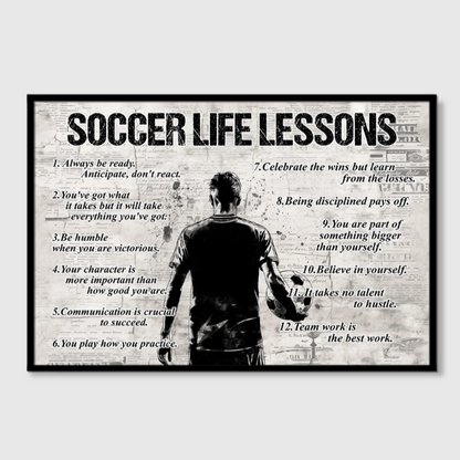 Celebrate Soccer Journeys‑Custom Personalized Soccer Poster Print
