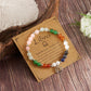 12 Zodiaksten Armband med Stenpärlor och Astrologiskt Charm
