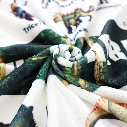 Personalized Dinosaur Adventure Blanket - Customize Your Name