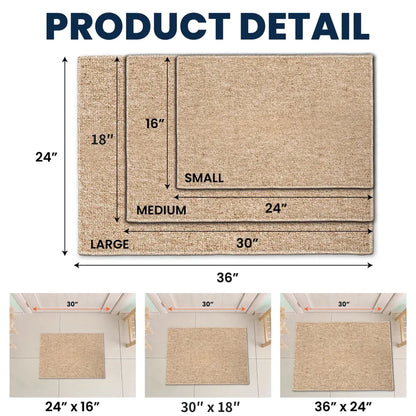 Custom Standard Doormat with Watercolor Dog Portrait and Hello Greeting, Heartwarming Creative Gift for Pet Owners