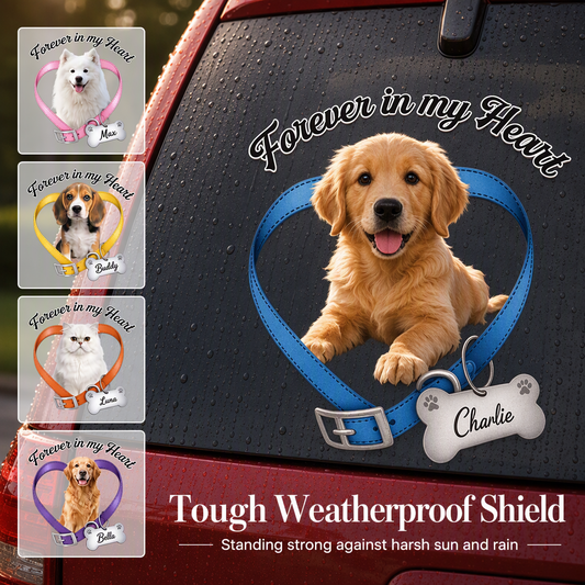Riding With Me Always — Custom Photo Memorial Decal for Your Car Window