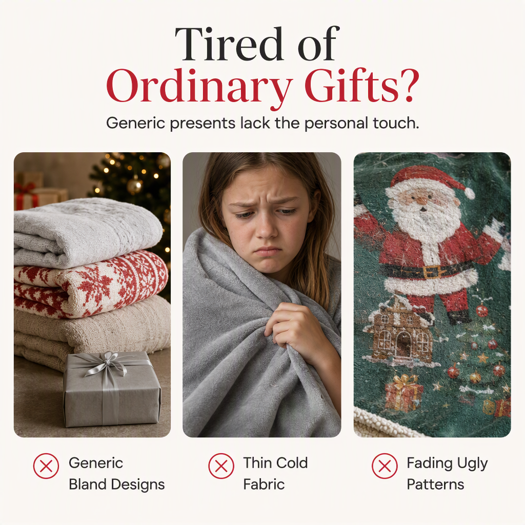 Customize gifts with cute Santa Claus patterns for children and friends, and customize personalized Christmas cartoon patterned blankets with names for her