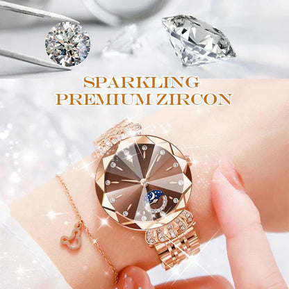 Ge din familj en speciell present under Black Friday-rean💎⌚ Diamond Moon Star Fashion Watch för kvinnor