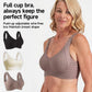🎁Köp 1 Få 3 Förpackningar💕Ribbad Push Up Justerbar Trådlös BH för kvinnor
