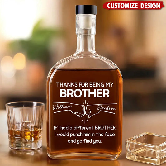 One of a Kind, Just Like You – Personalized Whiskey Decanter, Custom Names & Title Gift for Family