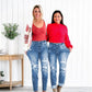 Köp 2 Fri Frakt🔥-Valsade jeans för kvinnor