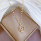 Bästa accessoarerna för julfester 💎Halsband med en elegant och delikat halvmåne för kvinnor✨
