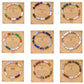 12 Zodiaksten Armband med Stenpärlor och Astrologiskt Charm