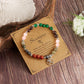 12 Zodiaksten Armband med Stenpärlor och Astrologiskt Charm