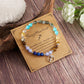 12 Zodiaksten Armband med Stenpärlor och Astrologiskt Charm