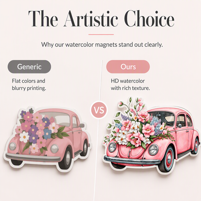 Customized flower truck with butterfly stickers | A thoughtful personalized gift for grandma
