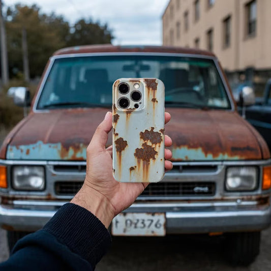 🔥2025 NY ARRIVAL 🔩Vintage Rost Hårt fodral för iPhone