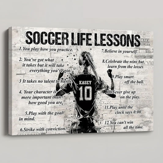 Celebrate Soccer Journeys‑Custom Personalized Soccer Poster Print