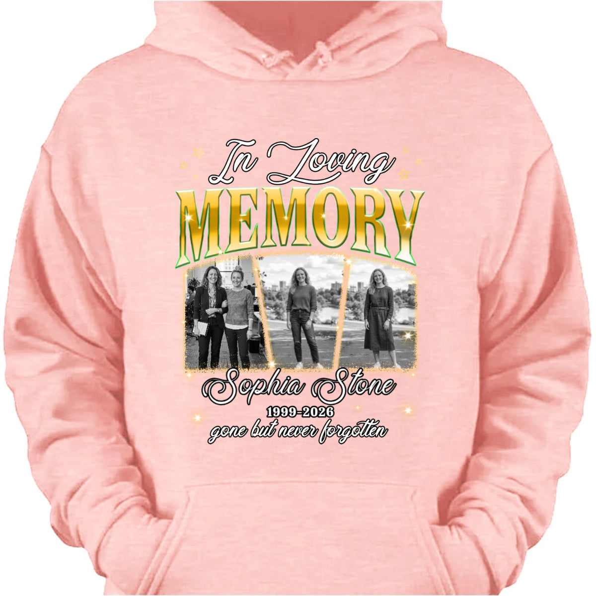 In Loving Memory Custom Photo Memorial Shirt - Personalized Remembrance Apparel Gift