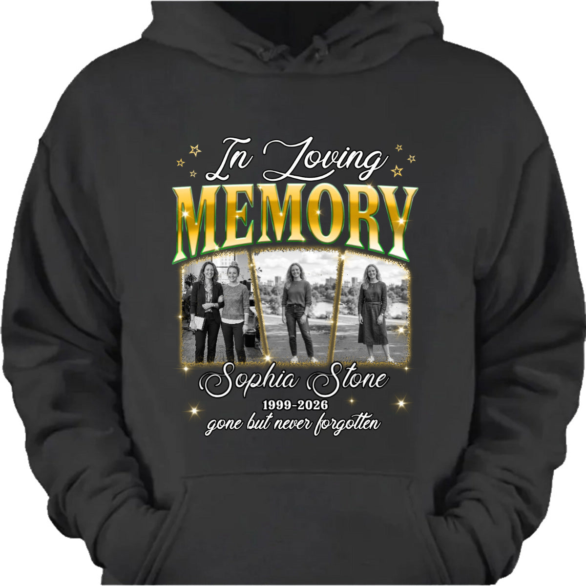 In Loving Memory Custom Photo Memorial Shirt - Personalized Remembrance Apparel Gift