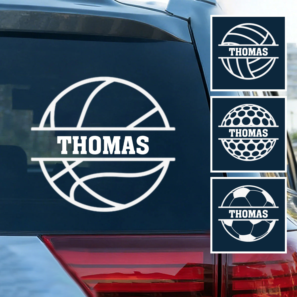 "Passionate About The Game" Personalized Sports Ball Decal - Custom Sticker Gift for Sports Lovers