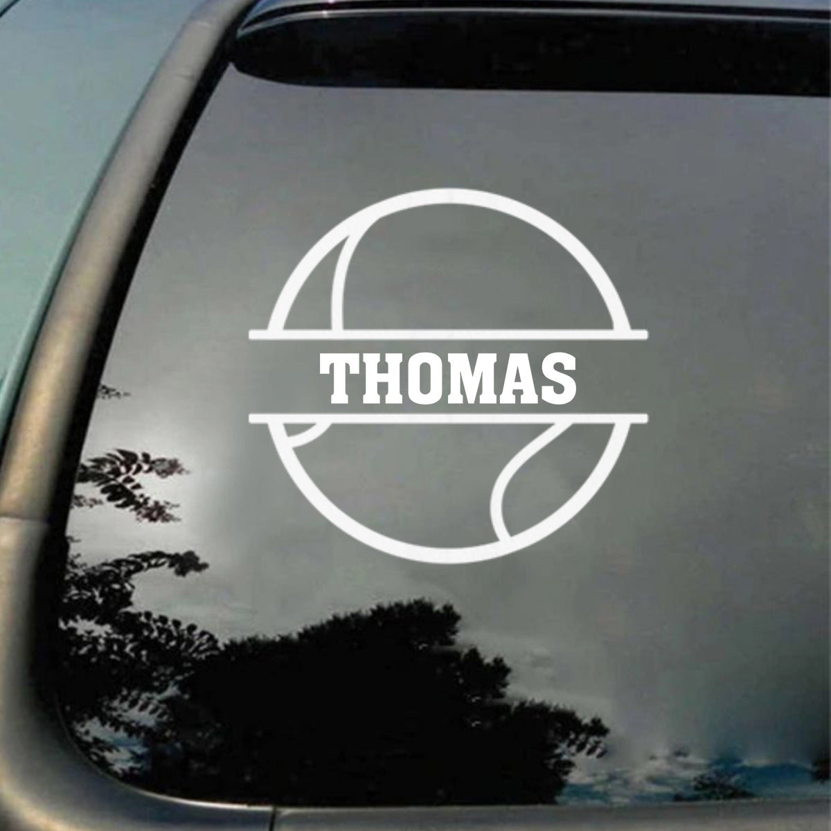 "Passionate About The Game" Personalized Sports Ball Decal - Custom Sticker Gift for Sports Lovers