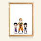 Best Dragon Dad Ever Personalized Light Frame Canvas, Father's Day