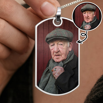 Capture Your Cherished Memories, Personalized Photo - Personalized Custom Dog Tag Necklace - HME246_DTNECK