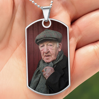 Capture Your Cherished Memories, Personalized Photo - Personalized Custom Dog Tag Necklace - HME246_DTNECK