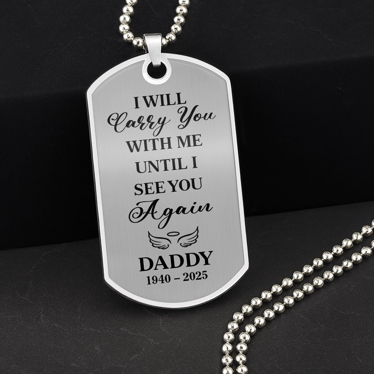 Capture Your Cherished Memories, Personalized Photo - Personalized Custom Dog Tag Necklace - HME246_DTNECK