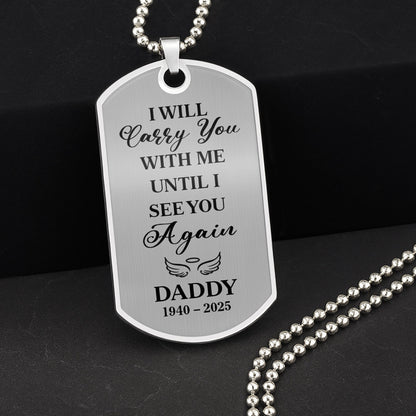 Capture Your Cherished Memories, Personalized Photo - Personalized Custom Dog Tag Necklace - HME246_DTNECK