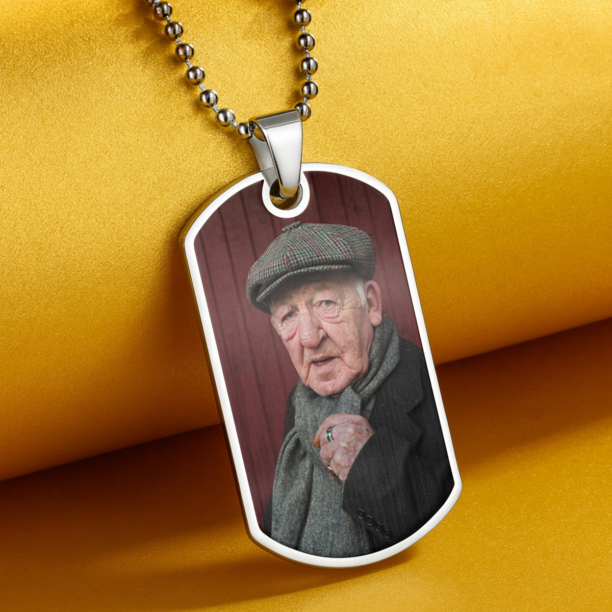 Capture Your Cherished Memories, Personalized Photo - Personalized Custom Dog Tag Necklace - HME246_DTNECK
