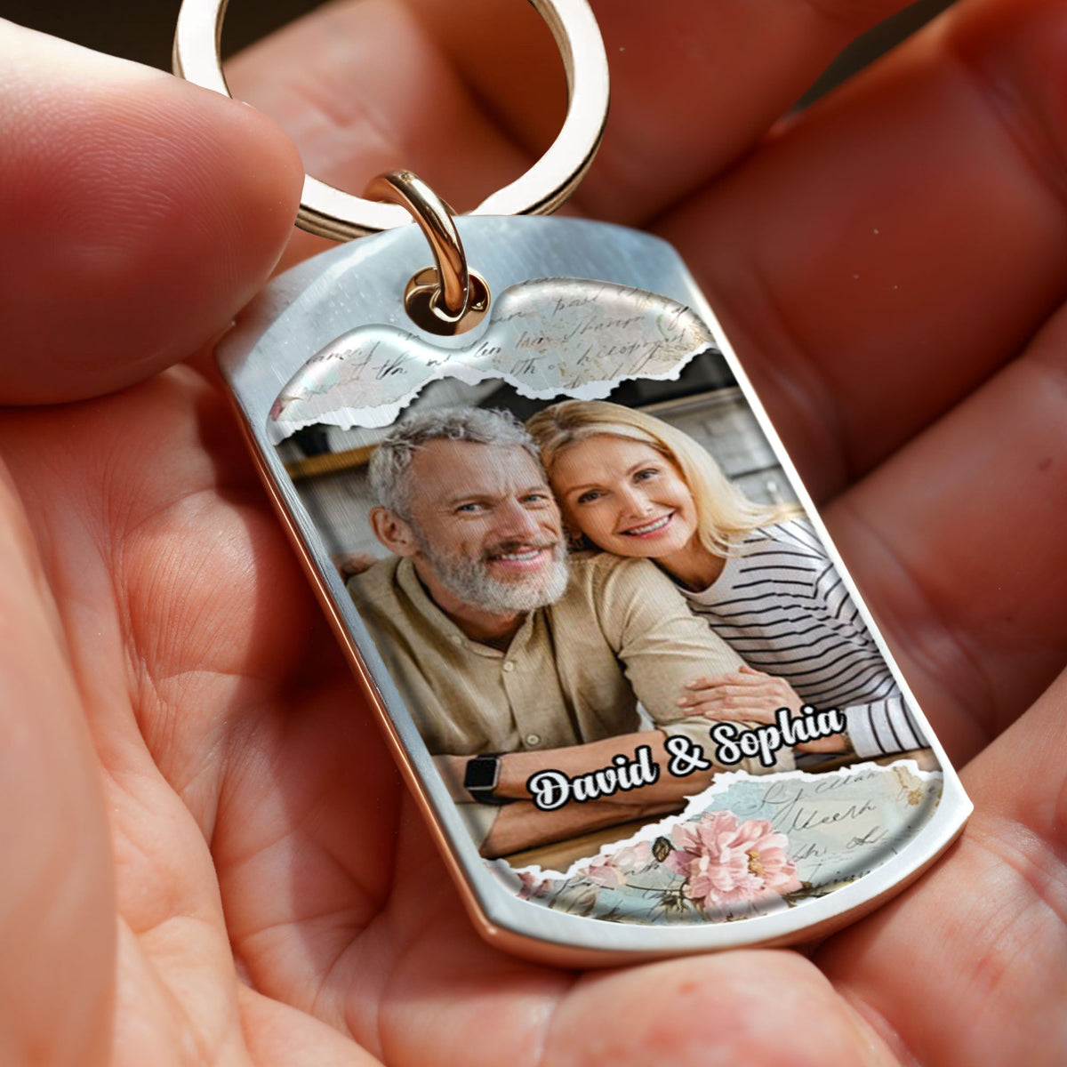 Heartfelt Message For Husband, Love And Appreciation - Personalized Custom Keychain - HSB018_KCH