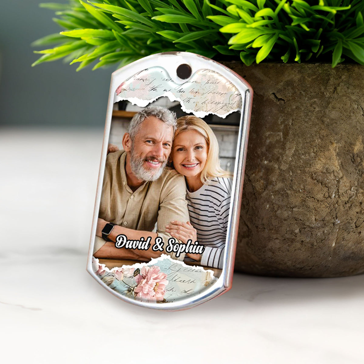 Heartfelt Message For Husband, Love And Appreciation - Personalized Custom Keychain - HSB018_KCH