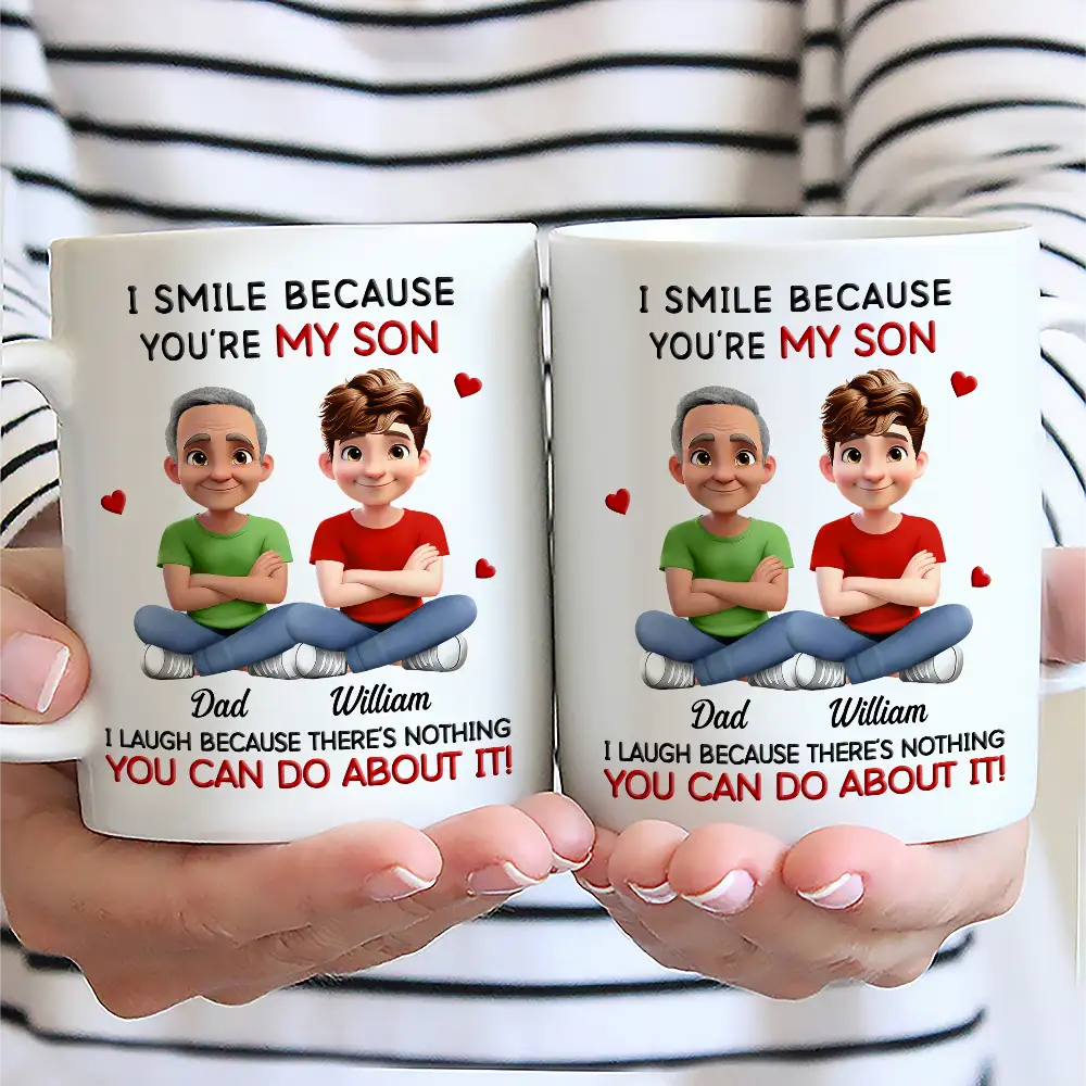 I Smile Because You Are My Daughter - Personalized Mug