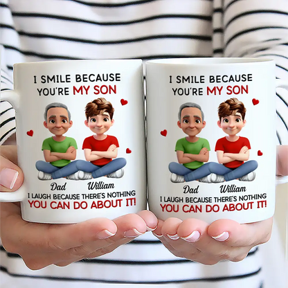 I Smile Because You Are My Daughter - Personalized Mug
