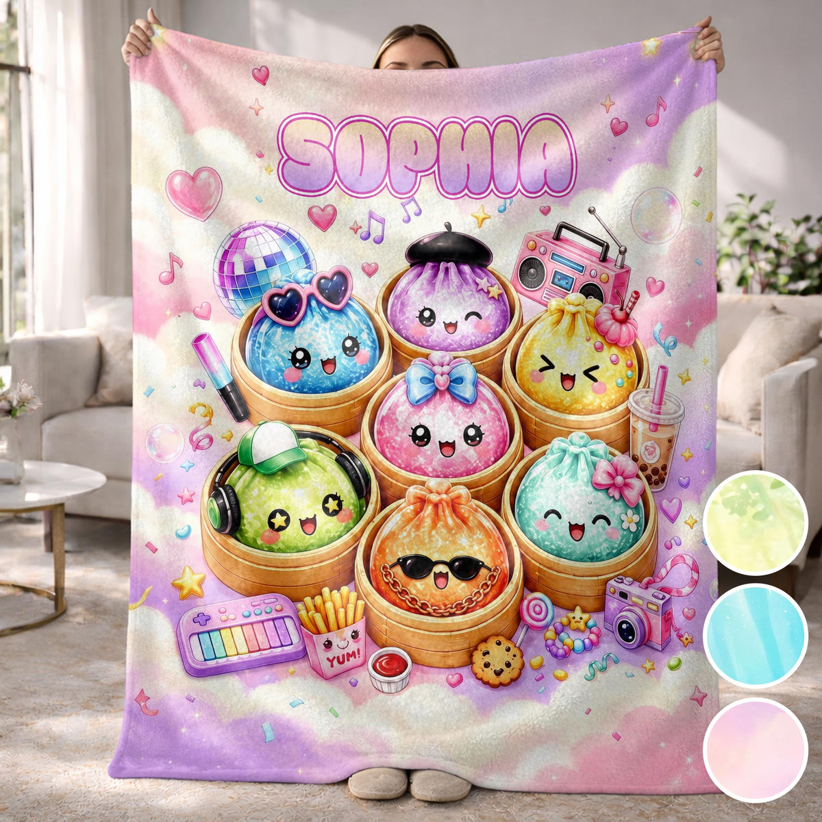 In My Dumpling Era - Personalized Custom Blanket - KID926_BLK