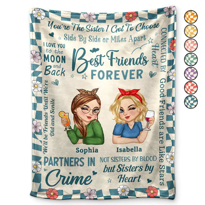 Custom 'Best Friends Forever' Blanket - Personalized Sisters by Heart Gift