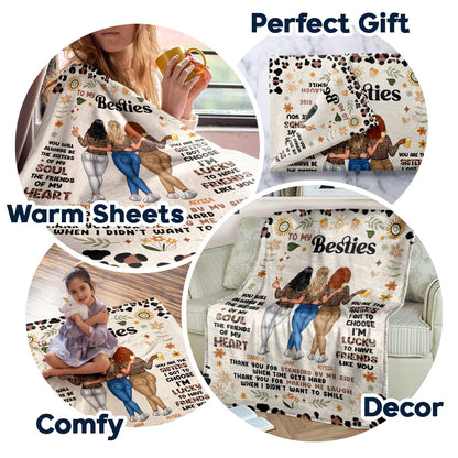 Personalized Best Friend Blanket: 'Sister of My Soul, Friend of My Heart' Gift