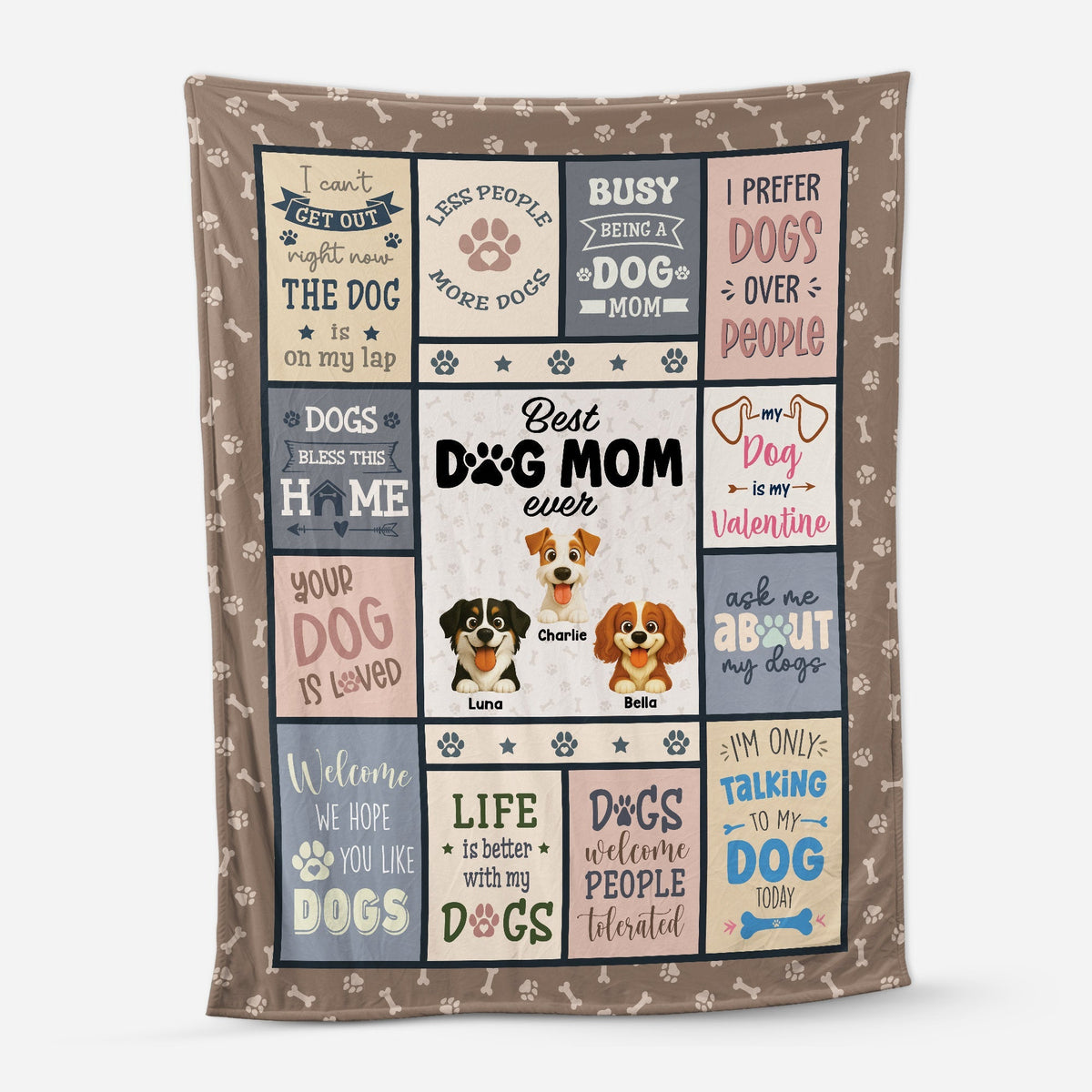 My Favorite Fur Baby Custom Blanket - Personalized Pet Keepsake Gift