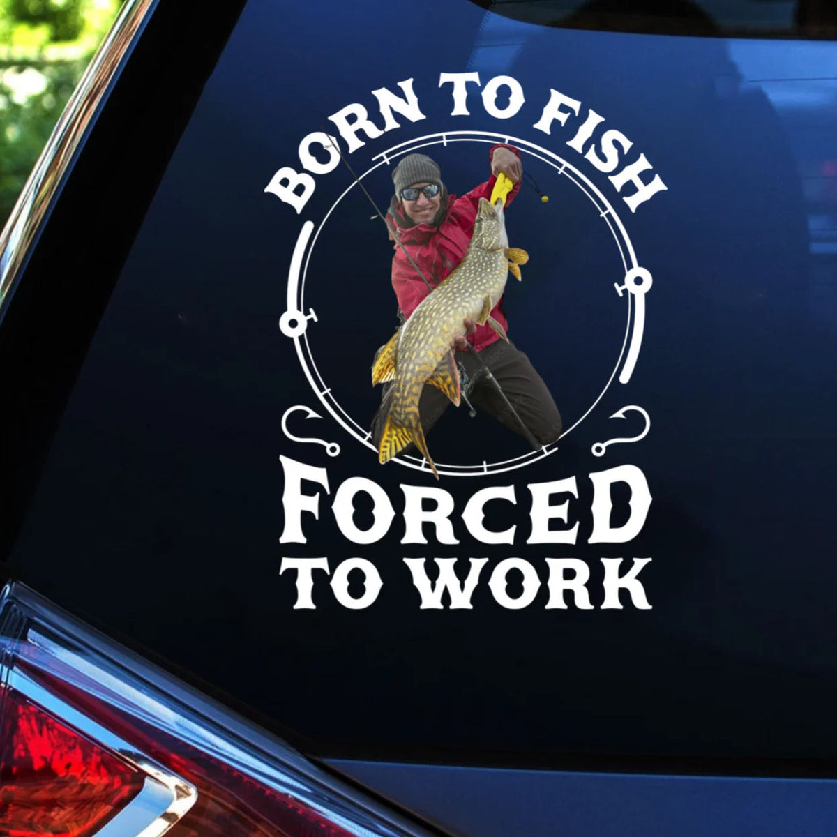 Life Is Better on the Water – Personalized Fishing Photo Car Decal, Funny Custom Gift for Anglers
