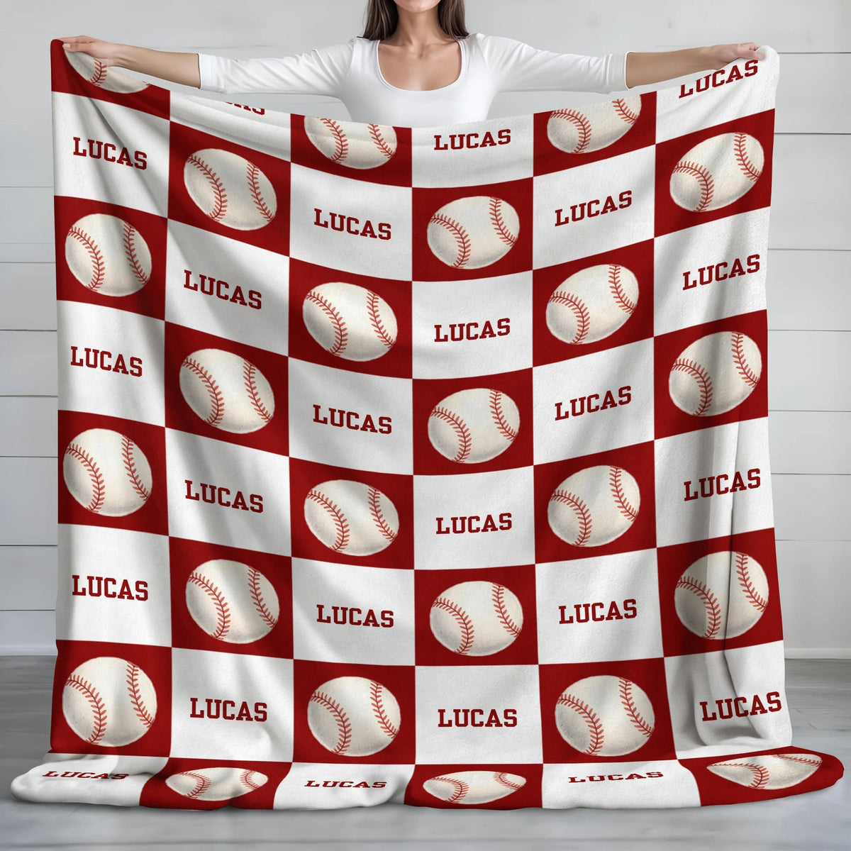 Custom Name Sports Fleece Blanket - Personalized Keepsake Throw Gift for Sports Lovers