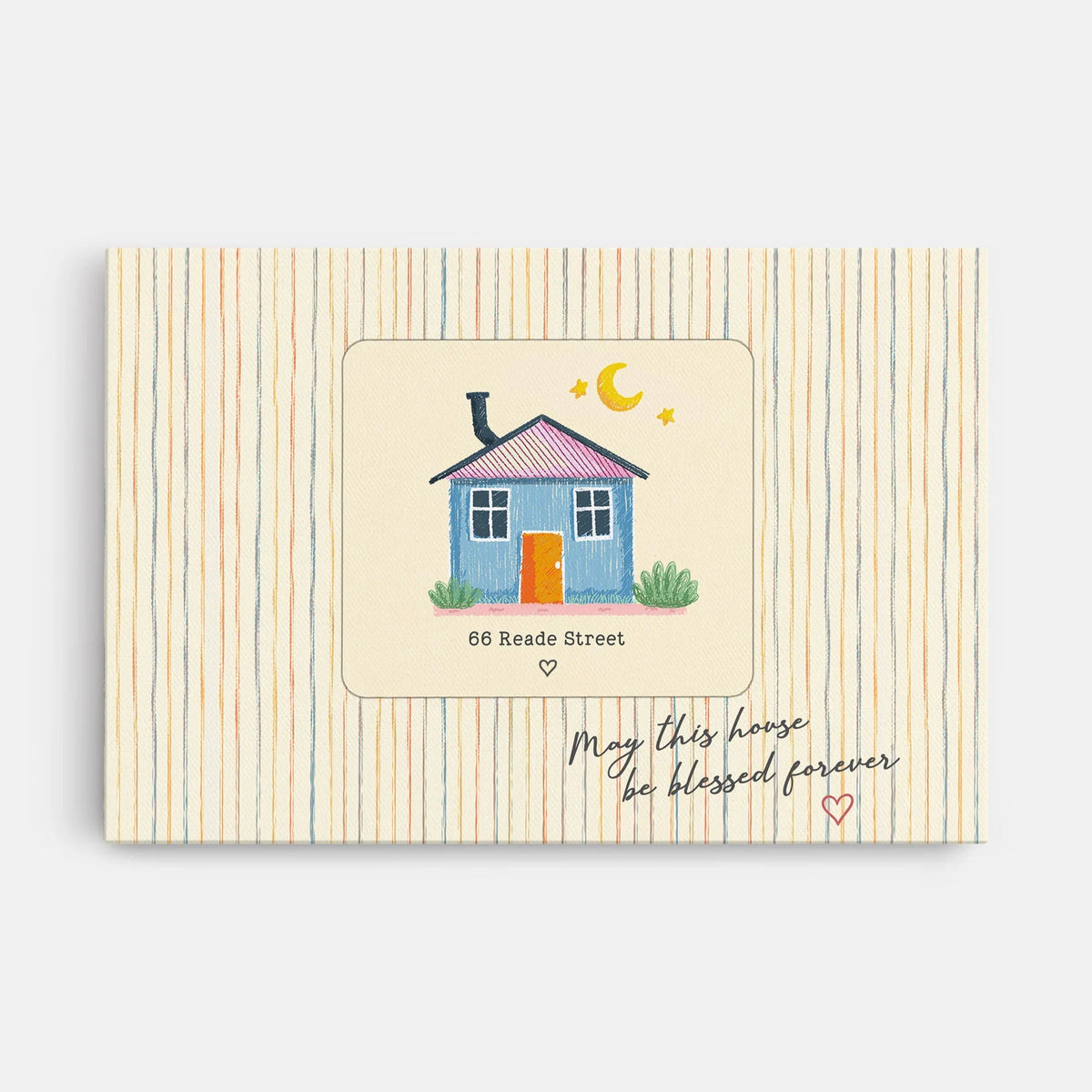 "May This House Be Blessed Forever" Personalized Housewarming Canvas / Poster - Custom New Home Gift Wall Decor