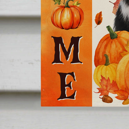 Custom Autumn Pumpkin Dog Yard Flag - Personalized Outdoor Garden Decor for Pet Owners