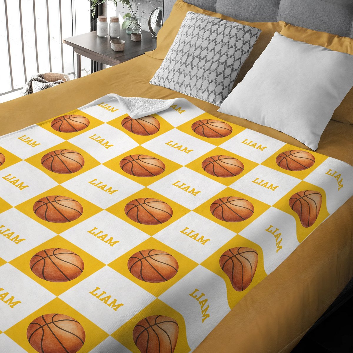 Custom Name Sports Fleece Blanket - Personalized Keepsake Throw Gift for Sports Lovers
