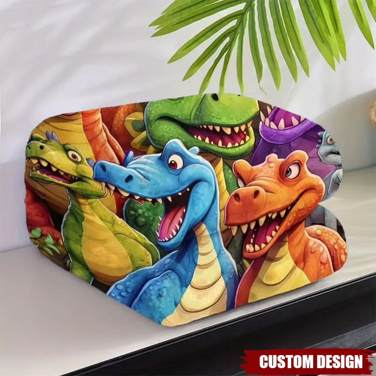 Cute Dinosaurs Personalized Kid Blanket - Custom Name Blanket Gift