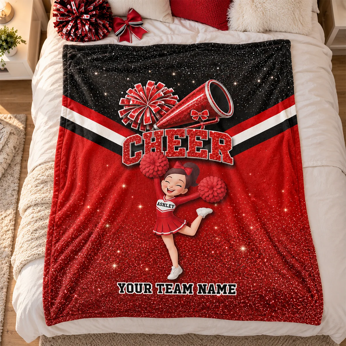 Custom Fishing Photo Blanket - Top Fisherman Personalized Throw Blanket for Dad & Grandpa